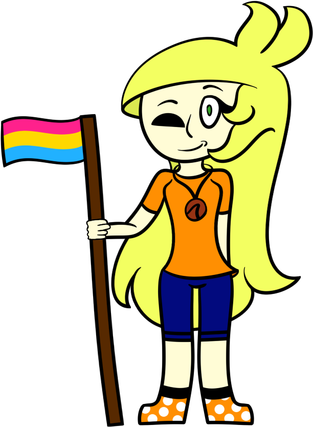 Pansexual Pride By Midgesaurus - Cartoon (624x846)