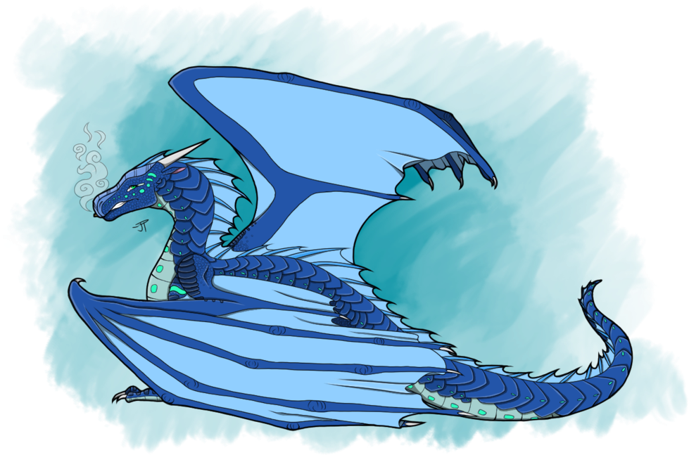 Blue Crescent By Lowdetail - Dragon (1024x681)