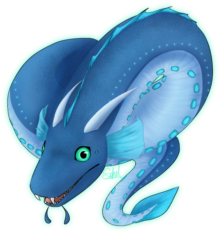 Blue Crescent Eel Cm By Sahel-solitude - Inflatable (1024x1024)