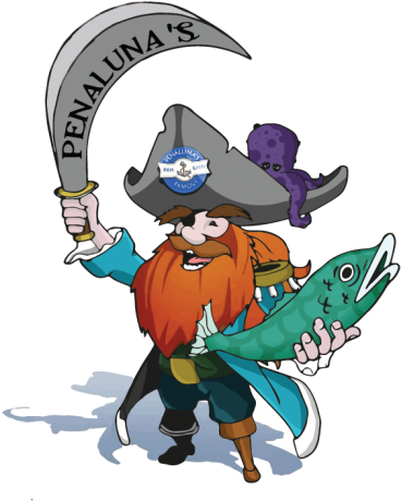 Penalunas Pirate - Cartoon (400x501)