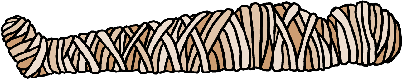 Clipart Ancient Egypt Mummy (1341x328)