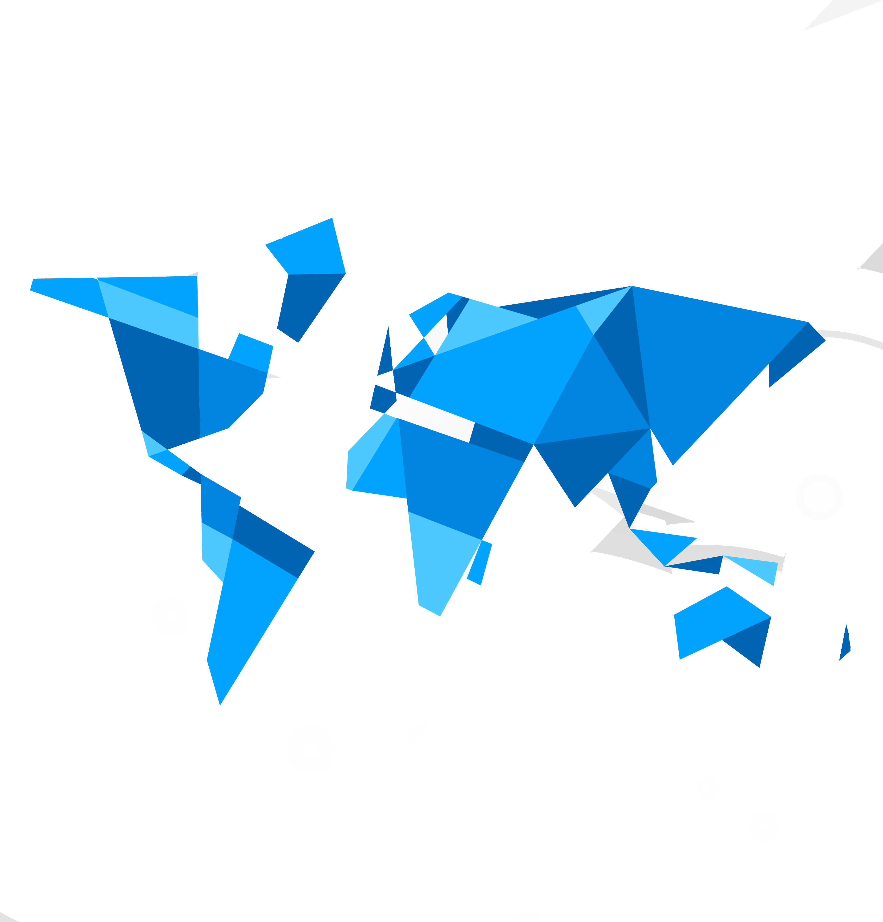 Globe World Map - Geometric World Map Png (3750x3917)