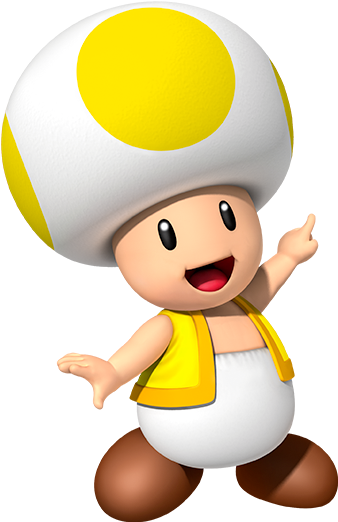 Alt Tag - Yellow Toad Mario Bros (356x522)