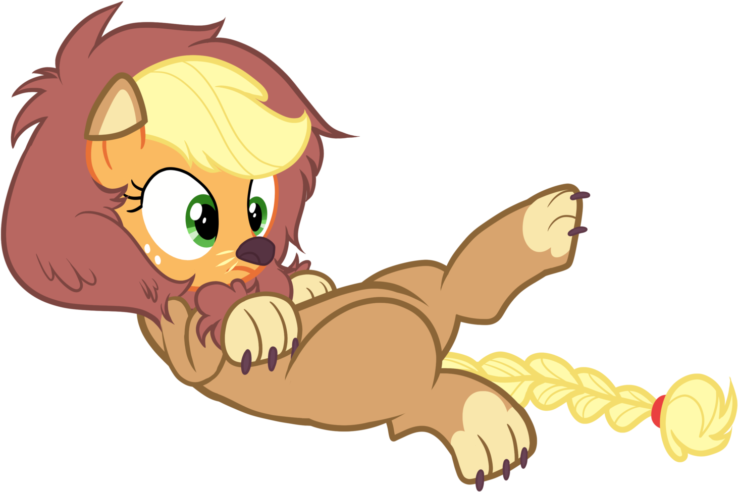 Lion Applejack - Cartoon (1600x1173)