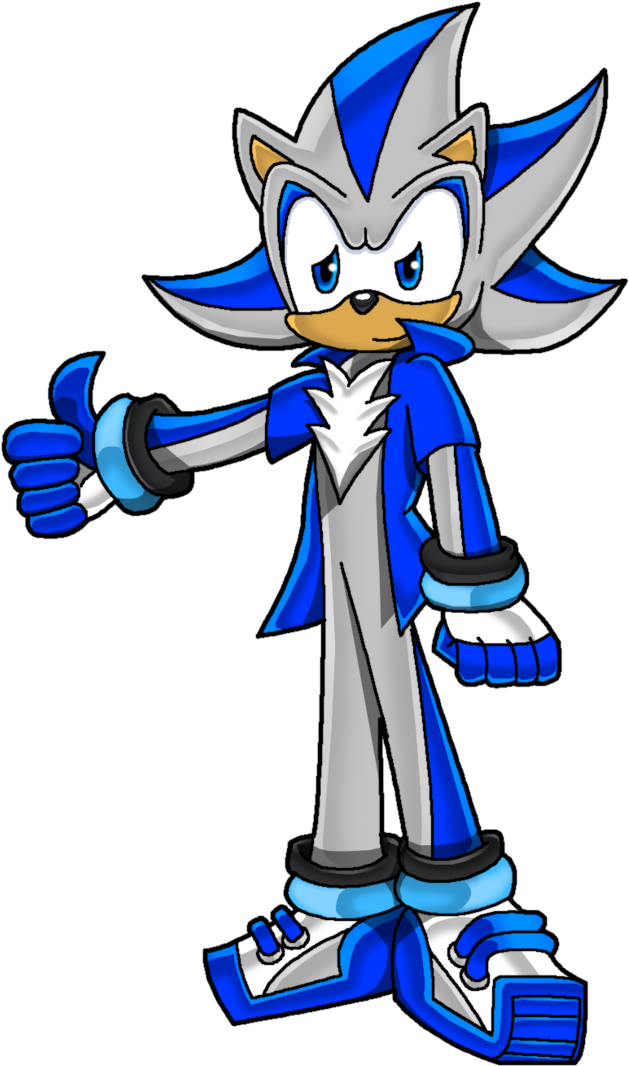 Knight By Moralde10 - Blue Shadow The Hedgehog (675x1184)