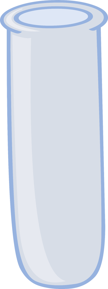Test Tube Empty - Electric Blue (366x978)