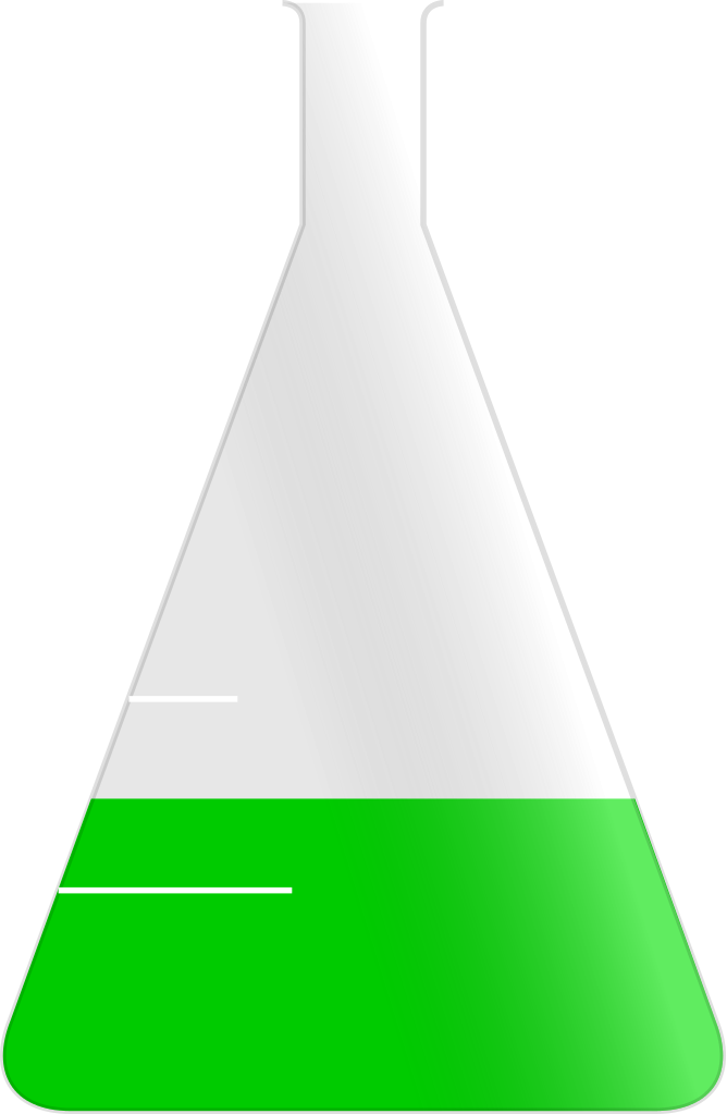 File - Erlenmeyer Flask - Svg - Erlenmeyer Flask (668x1023)