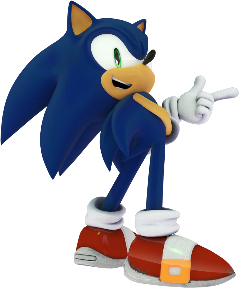 Sonic The Hedgehog - Cartoon (827x965)