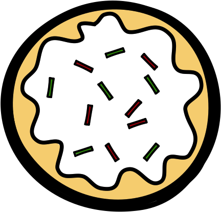 Round Cookie White - Health (524x486)