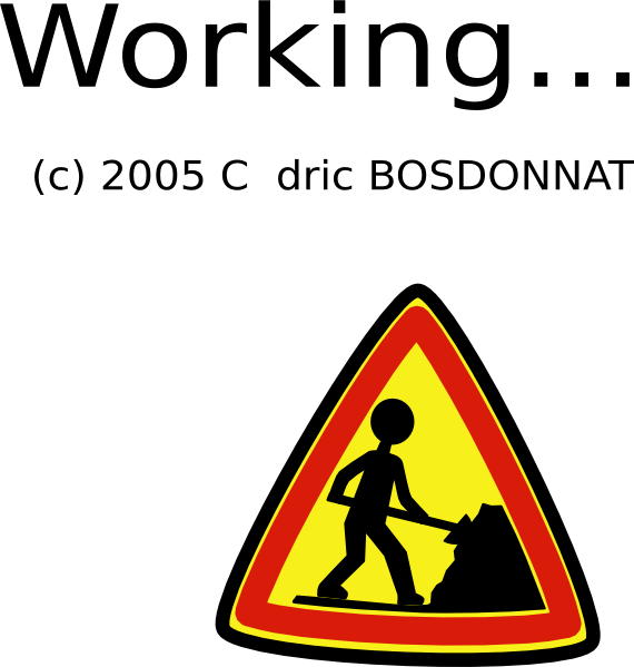 Free Vector Under Construction Clip Art - Under Construction Clip Art (570x599)
