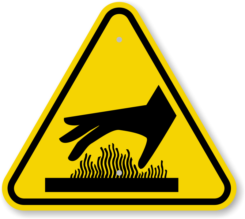 Iso Warning Signs - Mysafetysign Be Careful Hot Surface Do Not Touch With (800x716)