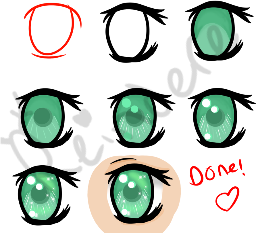 Quick Anime Eye Tutorial - Quick Anime Eye Tutorial (894x894)