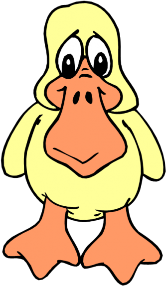 Keeping Ducks - Sad Duck Clipart (367x600)