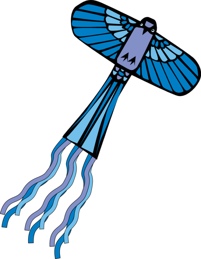 A Blue Bird Kite - Kite (640x823)