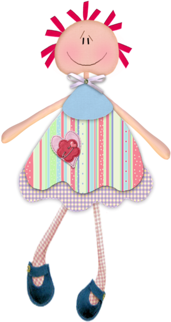 Bonecas & Meninas - Cartoon (466x665)