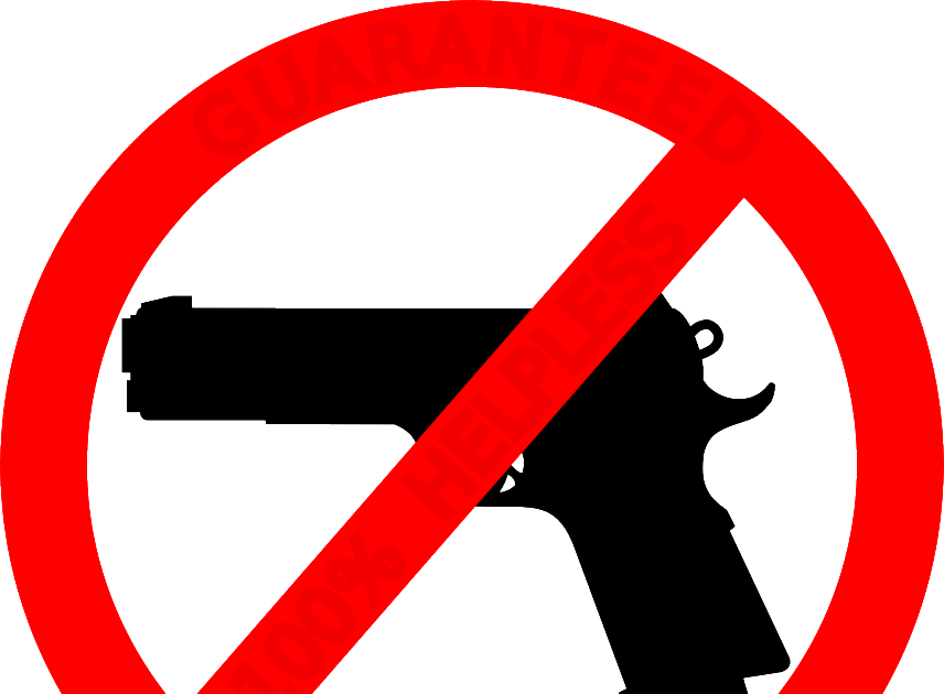 No Guns Allowed Poster (856x630)