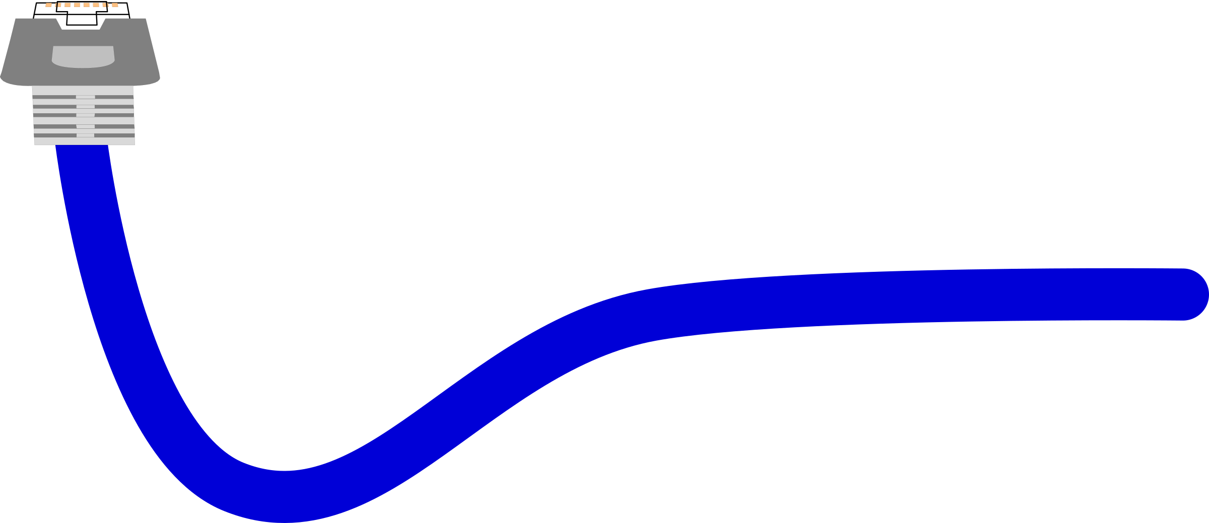 Medium Image - Ethernet Cable Png (2400x1039)