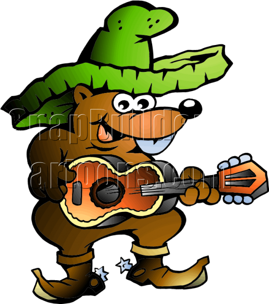 Mole Playing A Guitar (600x600)
