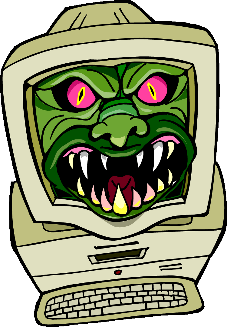 Computer Virus Clip Art With Photos Medium Size - School Project On Computer Virus (750x1079)