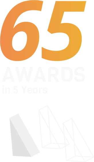 65 Awards In 5 Years - Award (328x565)