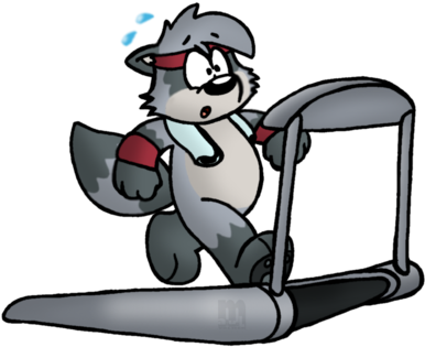 Workout By Cartcoon - Cartoon (600x407)