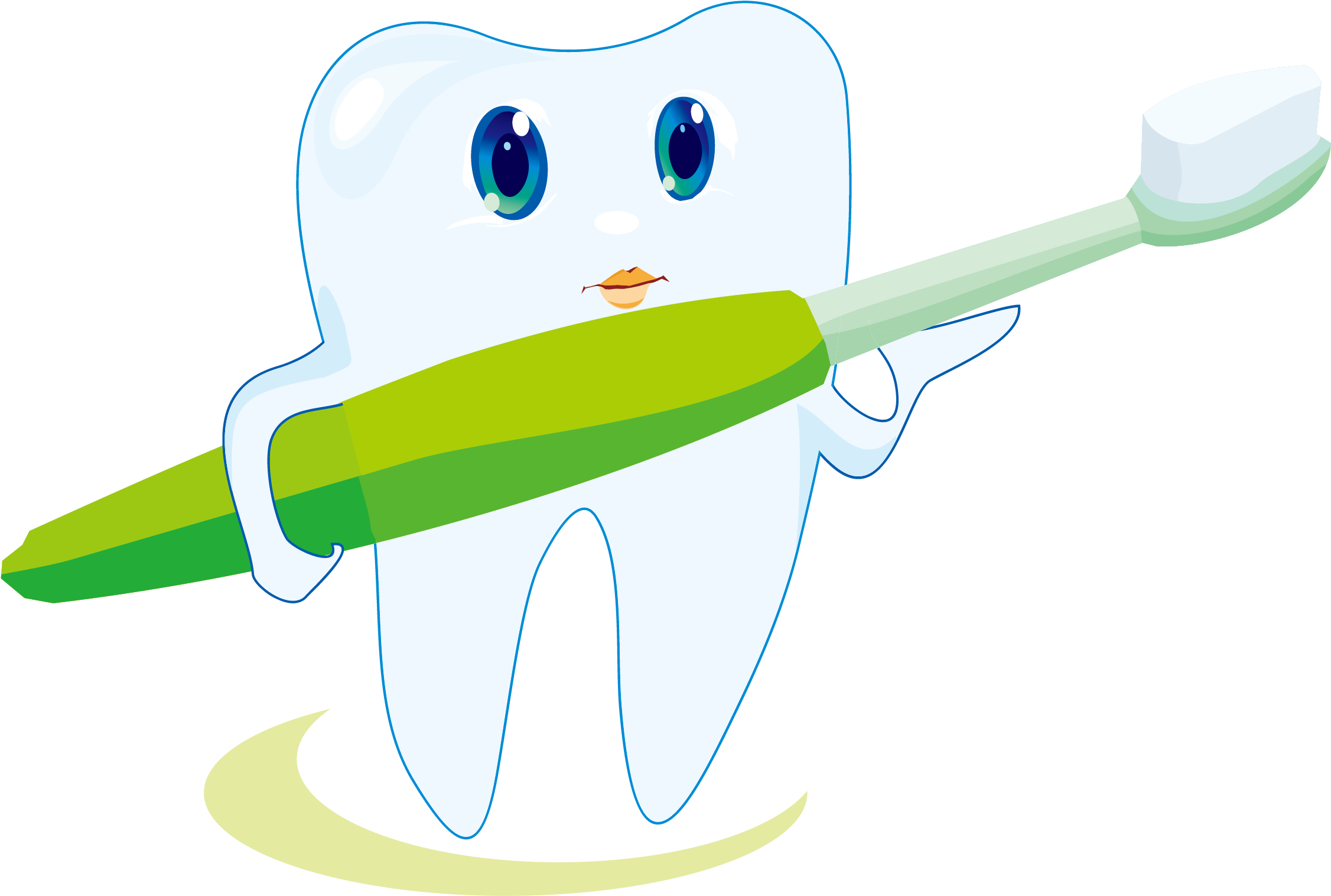 Toothbrush Toothpaste Icon - Cartoon (2362x2362)