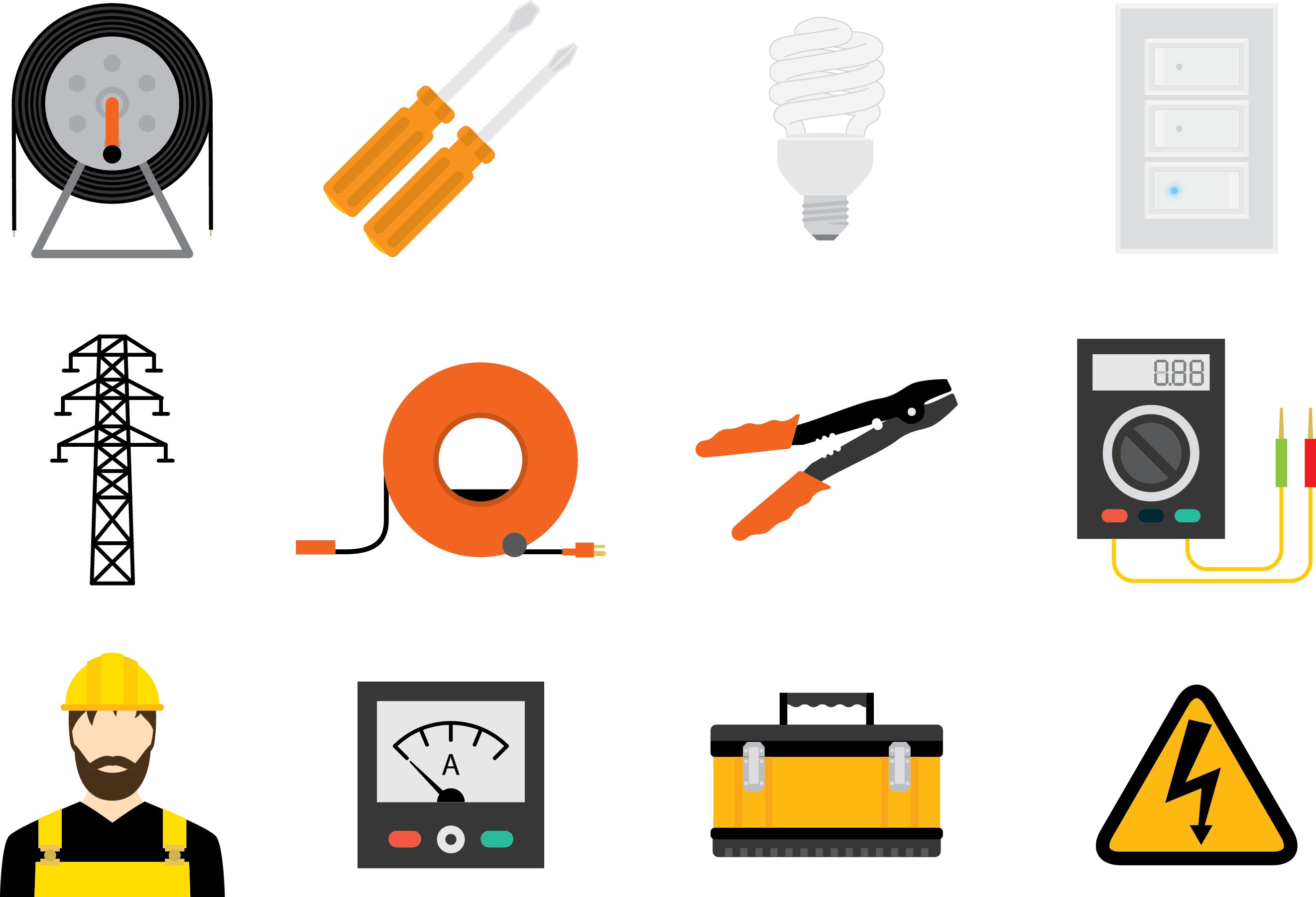 Electricity Electrician Icon - Electricity (2643x1803)