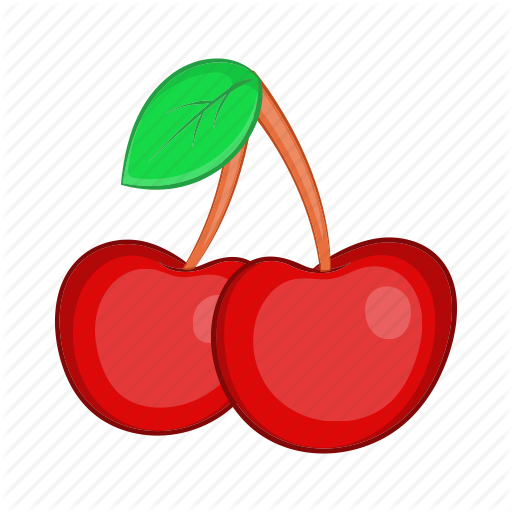 Cherries Cartoon - Cartoon Cherry (512x512)