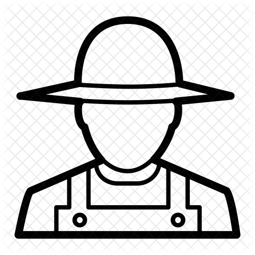 Farmer Icon - Engineering Icon Avatar (512x512)