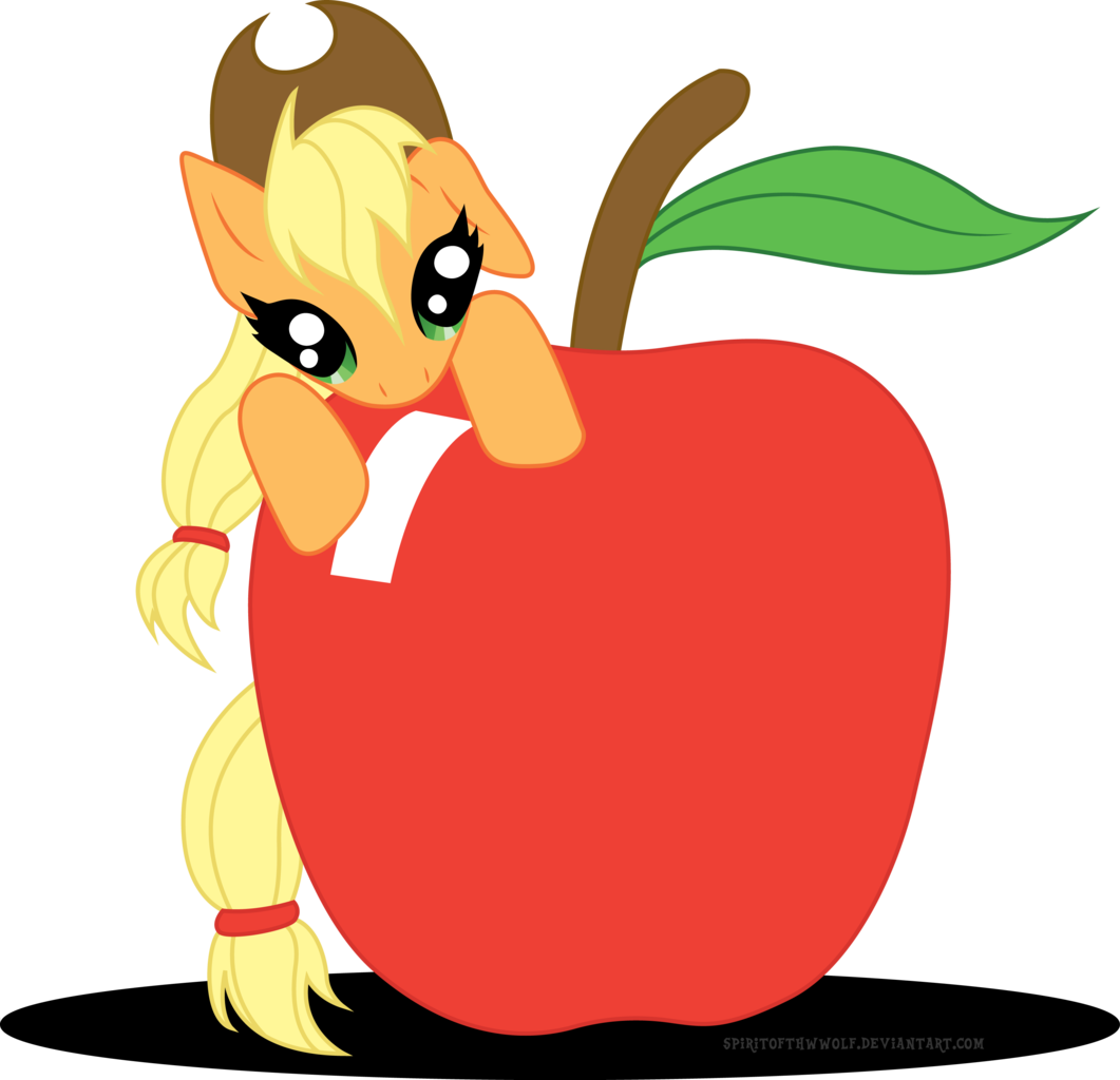 Apple, Applejack, Artist - Derpy Hooves (1061x1024)