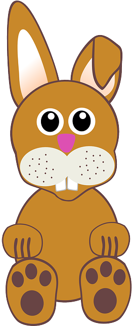 Bunny, Rabbit, Hare, Easter, Cartoon, Comic, Brown - Cartoon Rabbit Face (320x640)