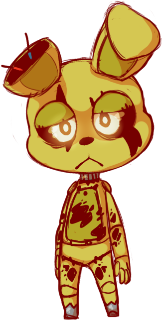Hola - Springtrap Chibi Png (412x688)