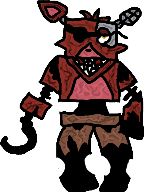 Fivewall5's Withered Foxy By Fivewalls5 - Cartoon (553x631)