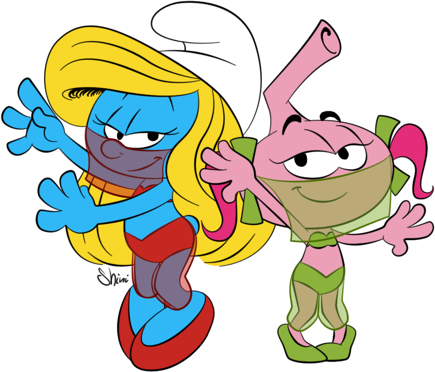 Mama Smurf Dancing - Smurfs Belly Dance (916x799)