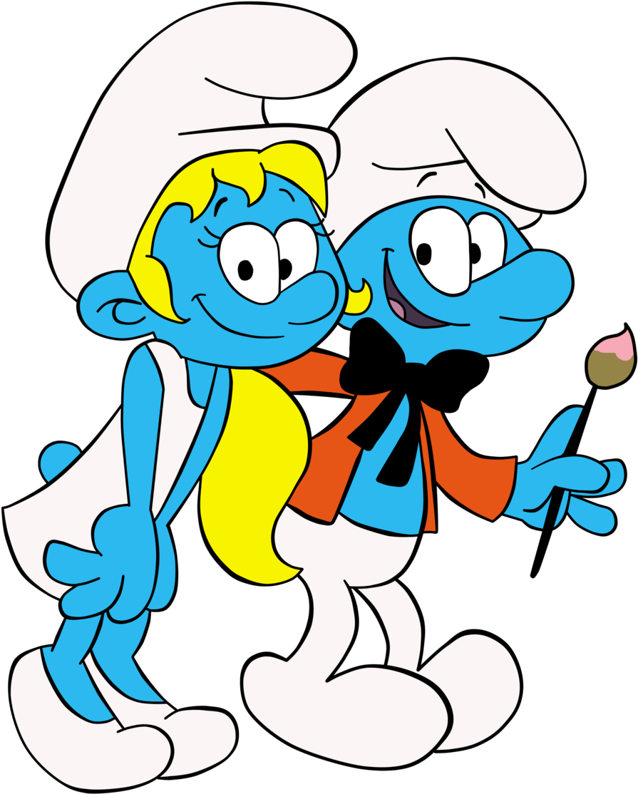 Smurf Painting Transparent (1600x1200)