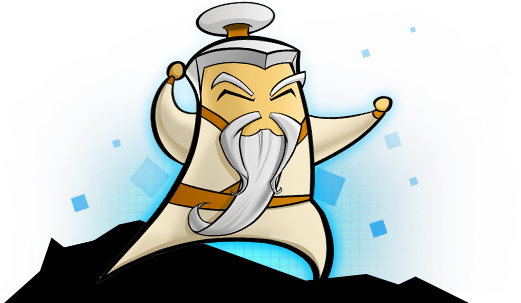 Old Monk - Master Ninja Clip Art (521x303)