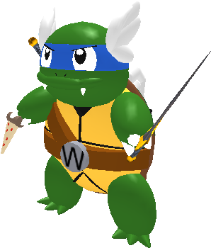 Ninja Wartortle - Cartoon (400x400)