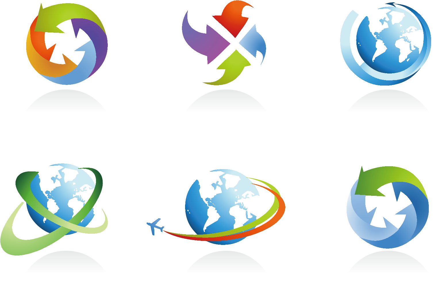 Globe Logo Illustration - Vector (1772x1772)