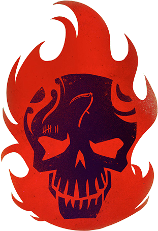Suicide Squad Characters Logo (408x600)