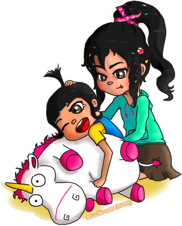 Agnes Vanellope By Erratic-werebunny - Agnes From Despicable Me Porn (900x842)
