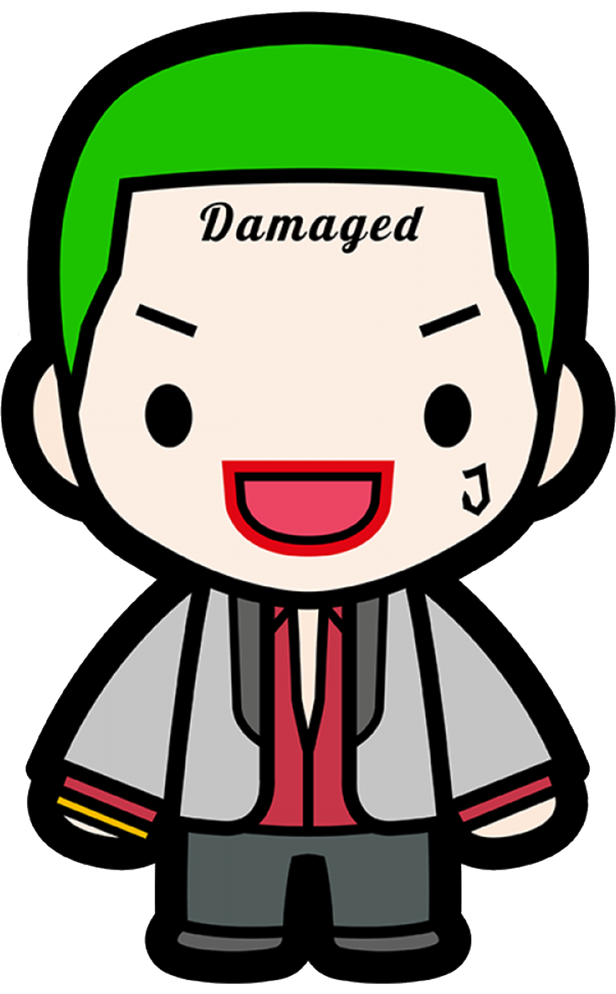 Jared Leto Joker - Cartoon (2717x2008)