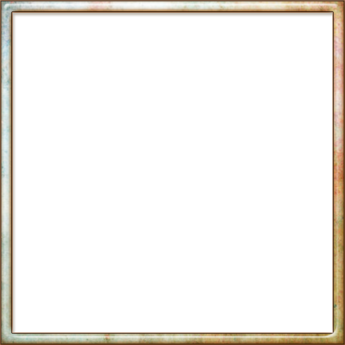 Squares Clipart Gold Frame - Empty Frame (1100x1100)