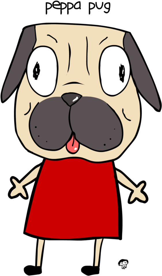 Peppa Pug By Creepyboy - Pug (750x1066)