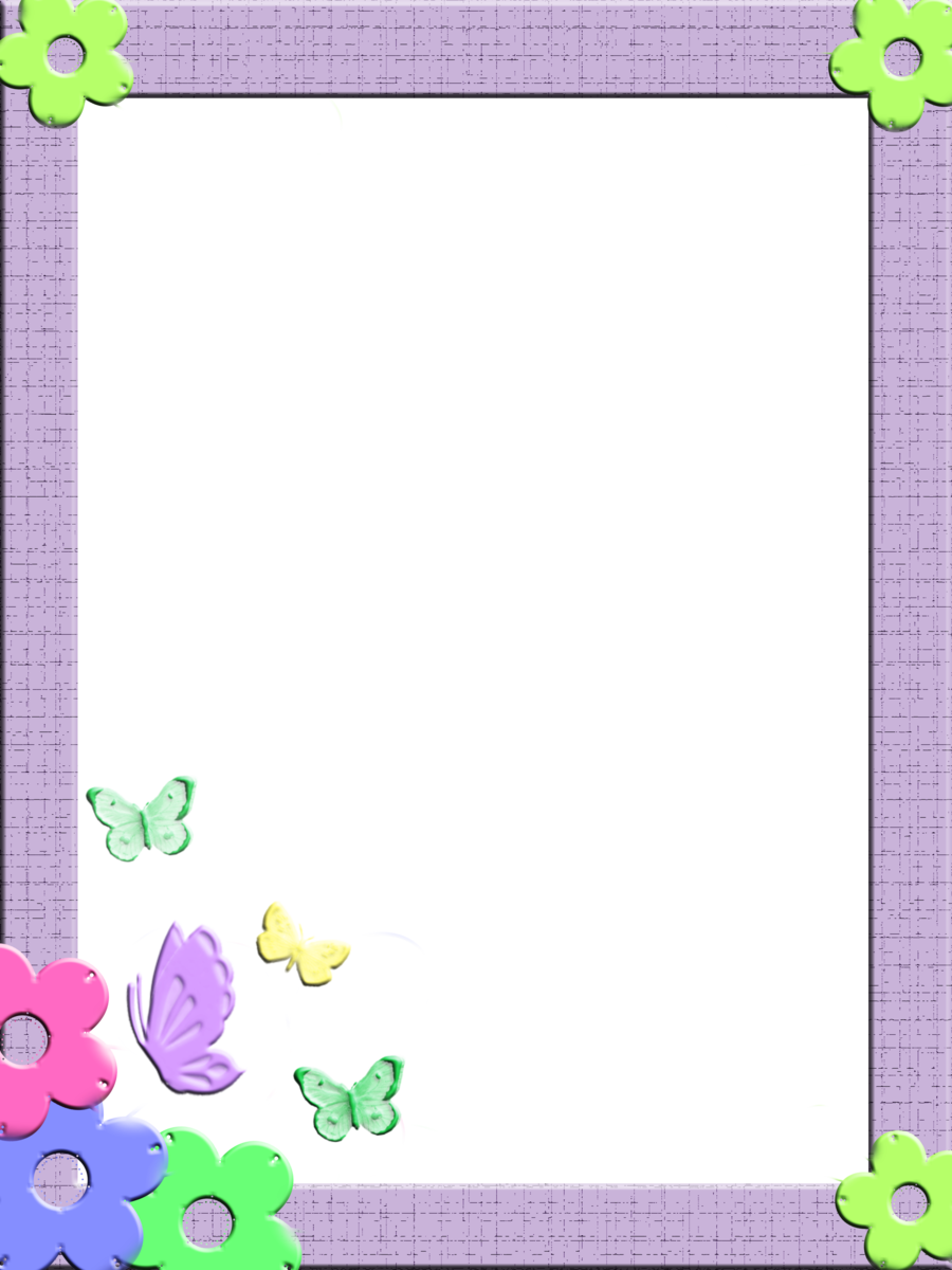 Borders And Frames Picture Frames Child Clip Art - Borders And Frames For Kids Png (900x1200)