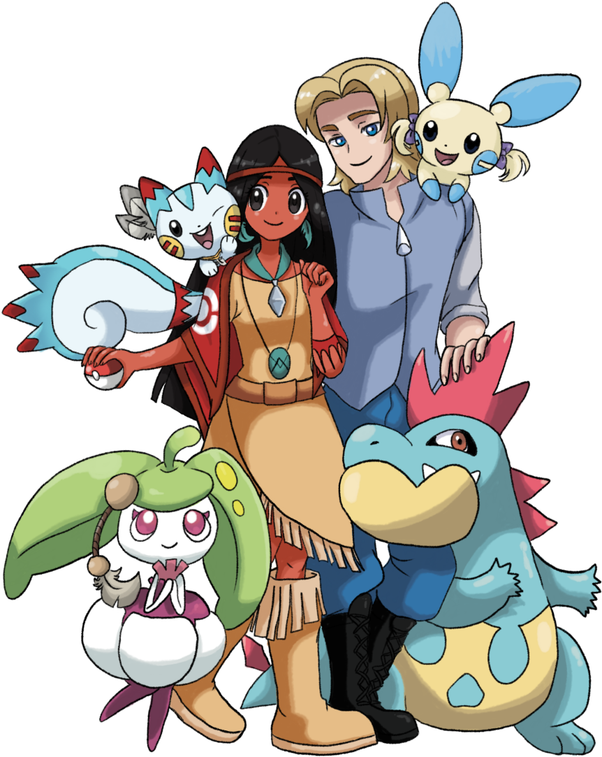 Commission - Pocahontas Pokemon (900x1440)