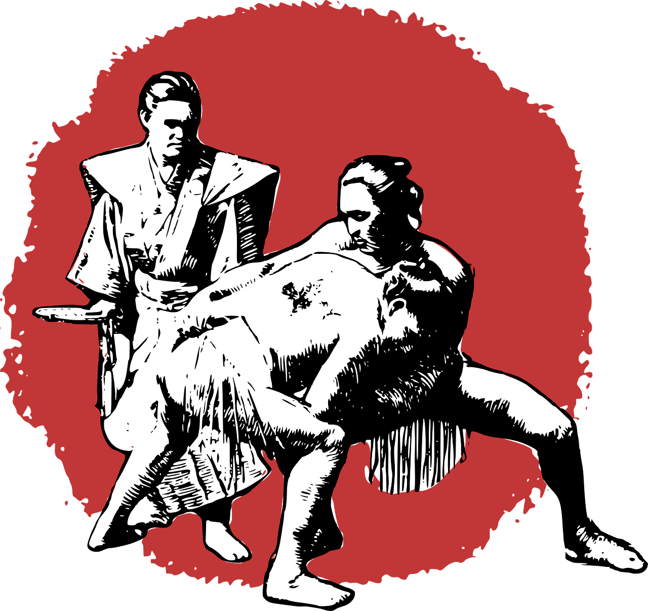 Sumo Wrestling Large Mug (1280x1206)