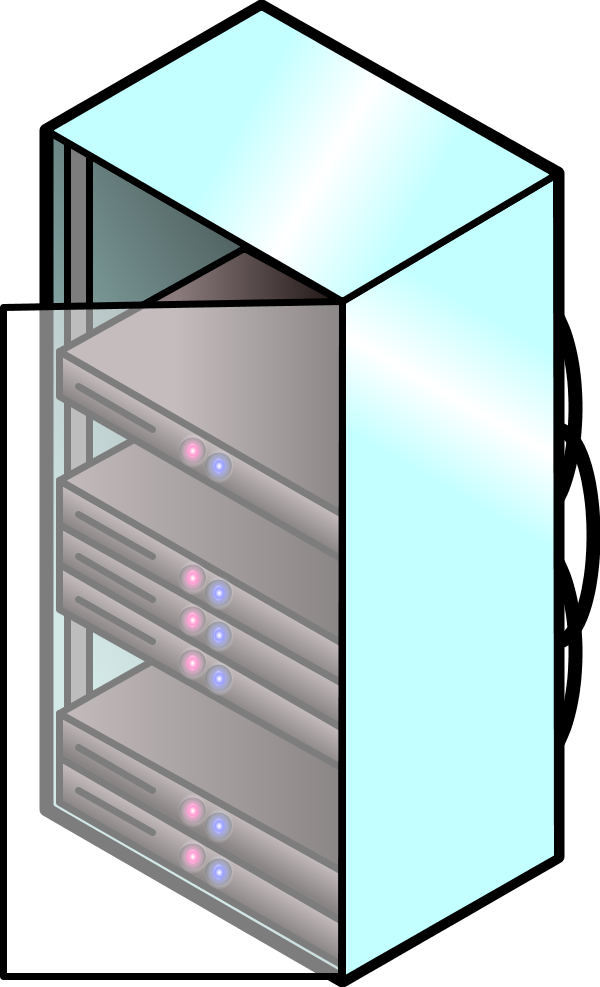Large Network Rack Full Of - Server Rack Icon (600x987)