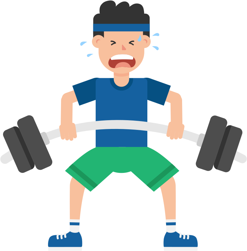 Open - Barbell Cartoon (2000x1125)