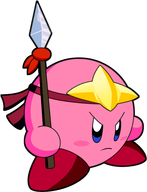 Spear Kirby By Riodile - Drawing (624x744)