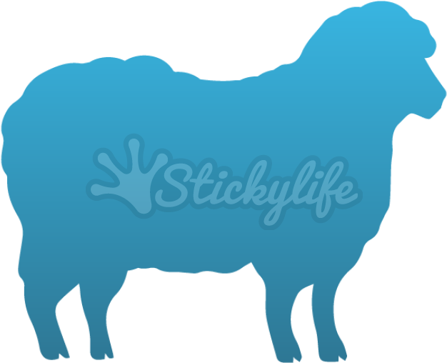 Sheep Decal - Decal (940x587)